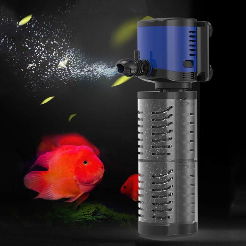 Пластиковый внутренний фильтр для аквариума 5/14/20/35 Вт погружной губчатый насос оксигенационный насос для аквариума
