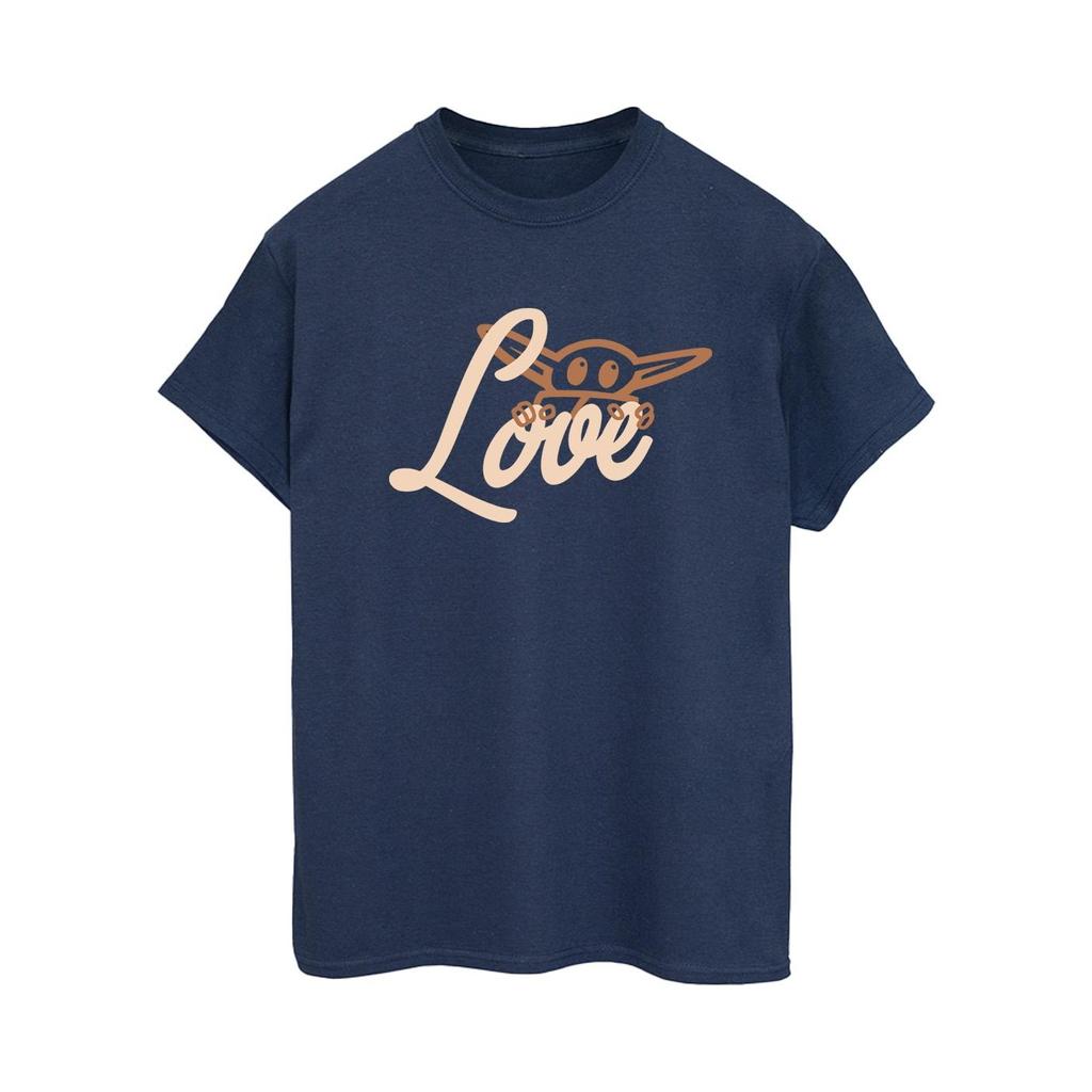 Star Wars Womens/Ladies Grogu Love Cotton Boyfriend T-Shirt
