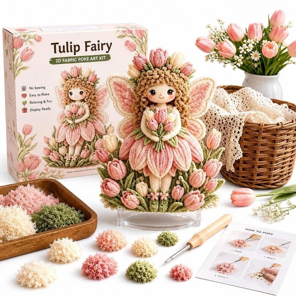 Beginner Friendly Embroidery Craft Set DIY Handmade Needlework Craft Kit  For Adults