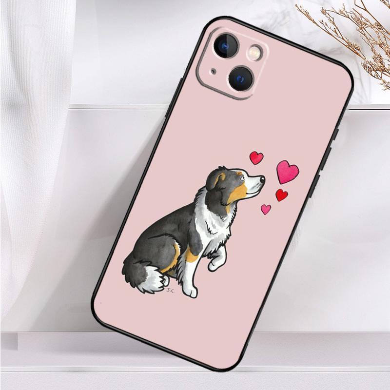 Чехол для телефона с изображением собаки породы бордер-колли для iPhone 16 15 14 13 12 11 Pro Max Mini X XR XS Max 7 8 Plus, задняя крышка
