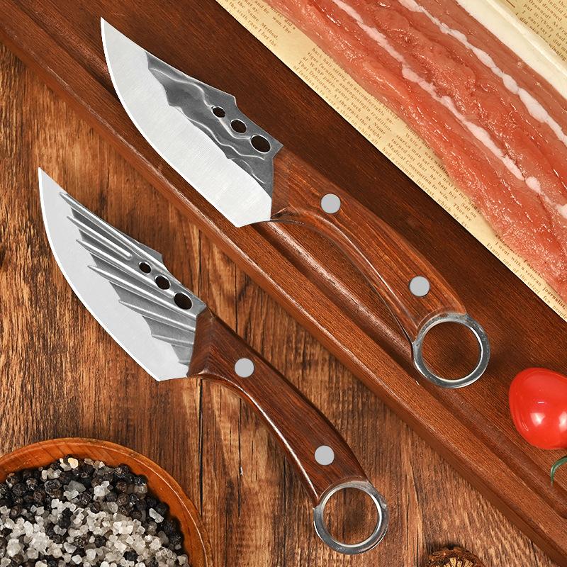 Кольцо для ручного мяса, кухонный нож для мясника, бытовой нож для фруктов, портативный нож для стейка, мяса, нож для обвалки