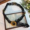 Waist rope braided hemp rope waist chain thin belt women's hemp rope belt