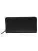 Ships SAFFIANO LEATHER Italian Leather Long Wallet for Men, 110030624, Black, One Size