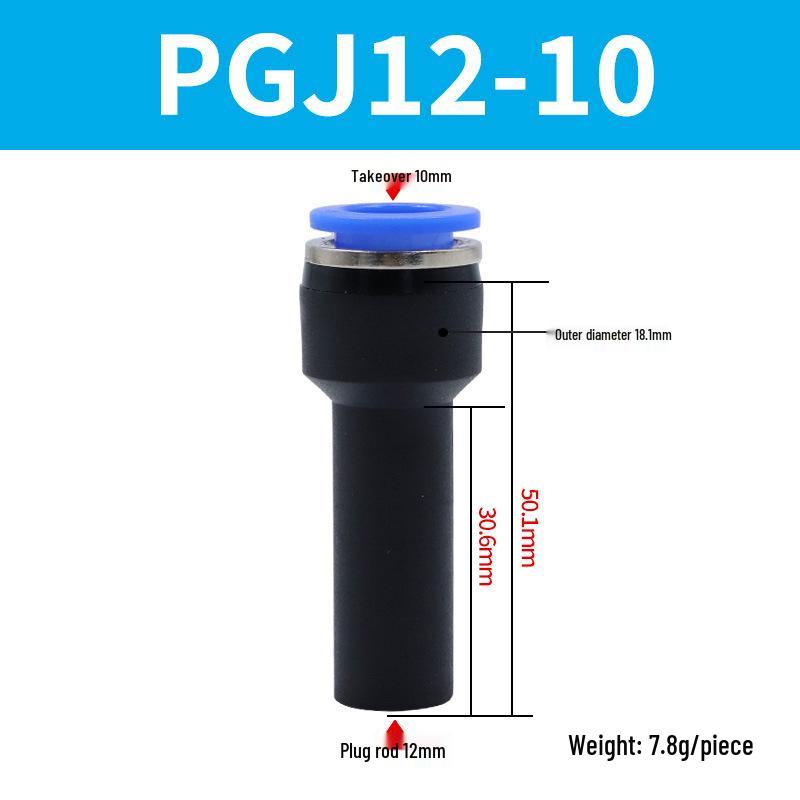 Elbow Pipe Plug Reducer Bush PGJ6-4 8-6 12-6 16-10 Blue-Black-White Male-Female