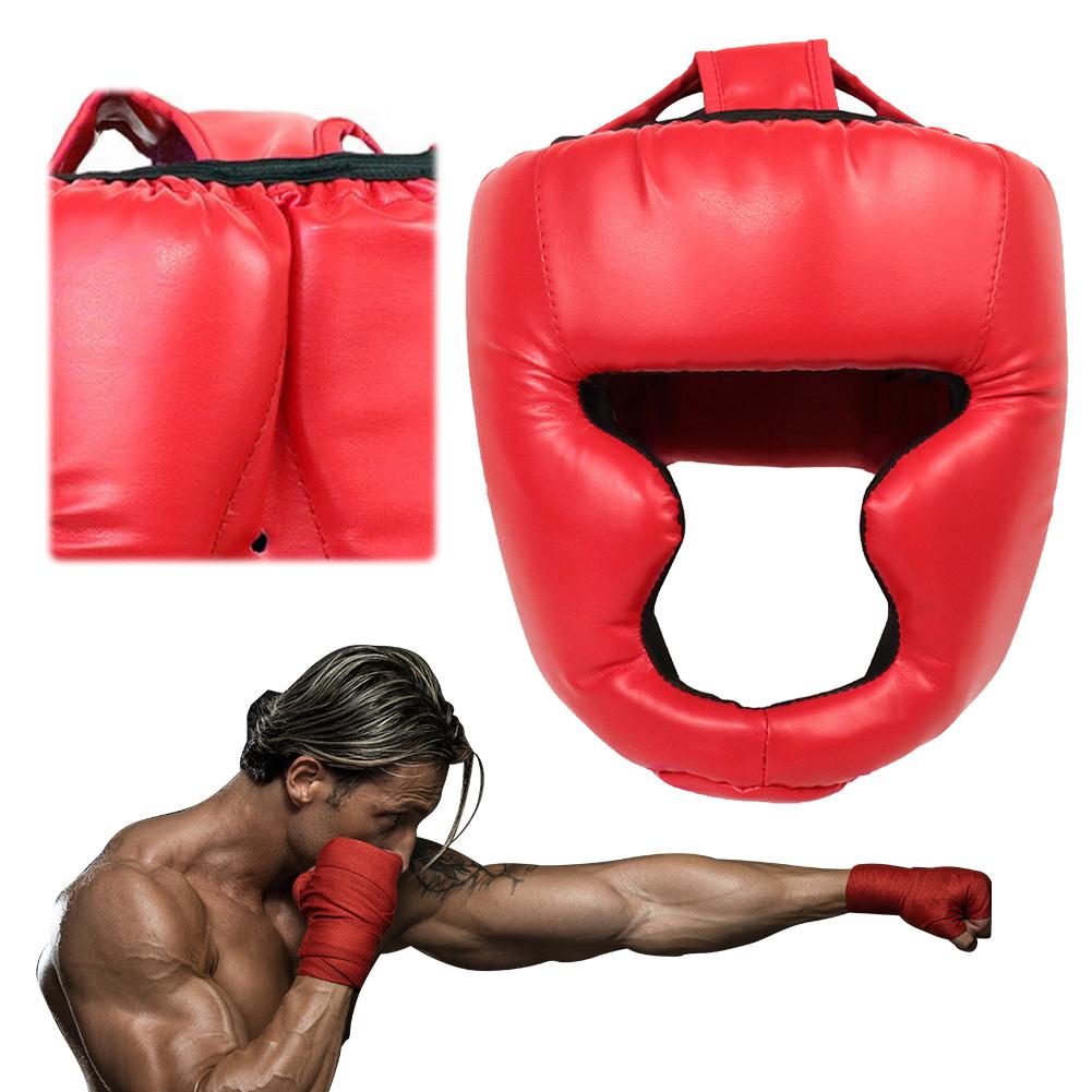 Полностью покрытый утолщенный тренировочный шлем для каратэ муай-тай для взрослых детей