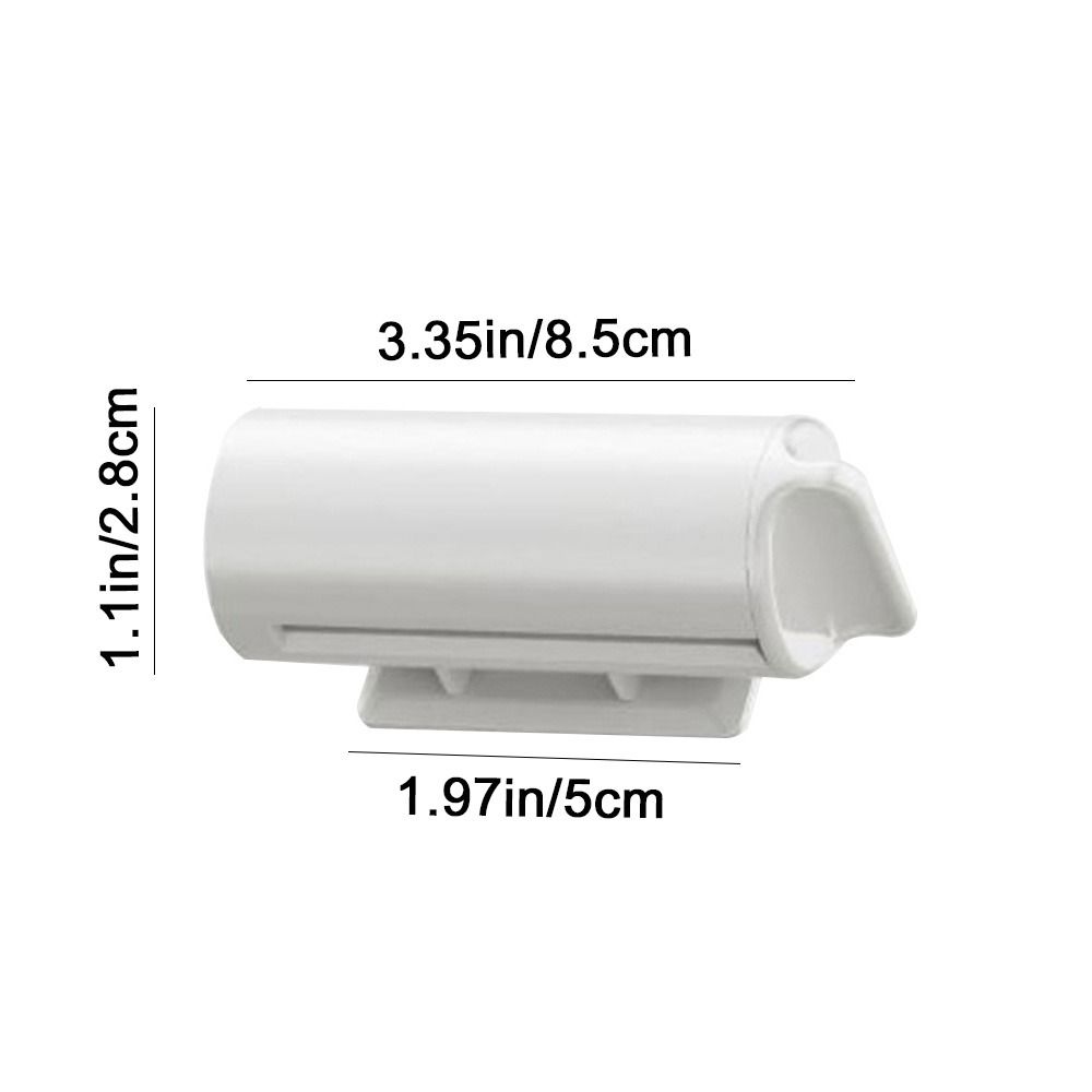 White Toothpaste Squeezer Plastic Toothpaste Dispenser Holder Toothpaste Clip  for Bathroom