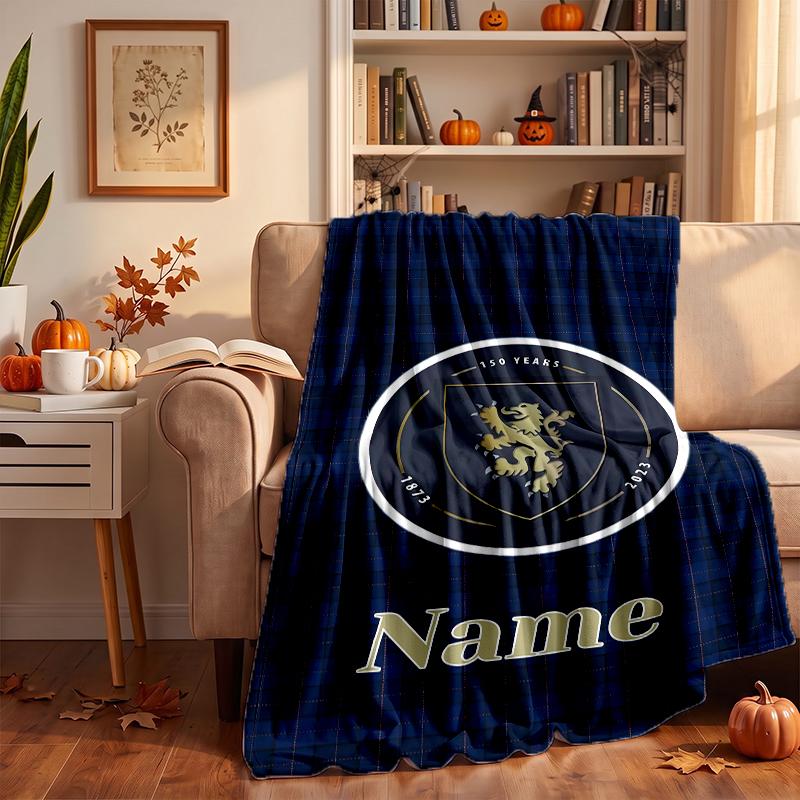 Scotland FC Custom Flannel Blankets Soft Warm Cozy Throws for Home Decor Holiday Gifts