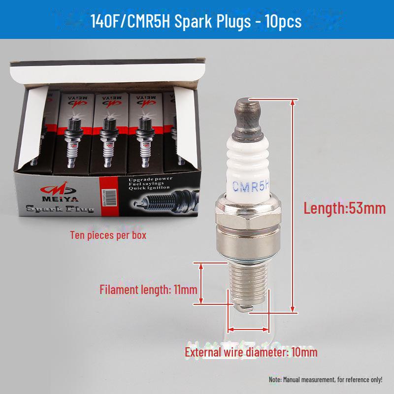 Свечи зажигания и форсунки 168F/190F для двигателей бензопил, генераторов и газонокосилок