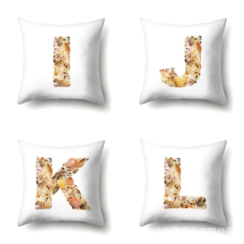 Полиэстеровая наволочка Автомобильная декорация Дом Наволочка с принтом 26 английских букв