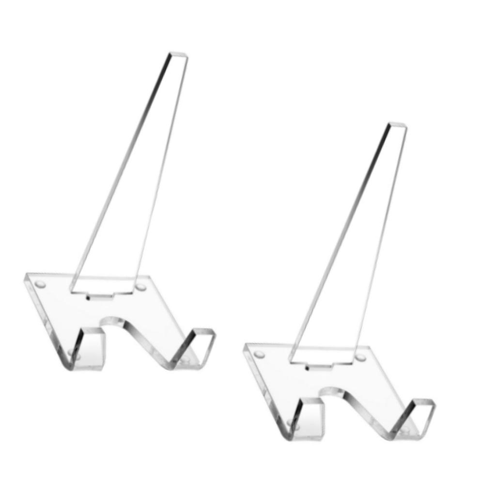 Прочная прозрачная акриловая подставка для дисплея Практичный маленький прозрачный держатель Декоративный мольберт для художественных и кулинарных презентаций