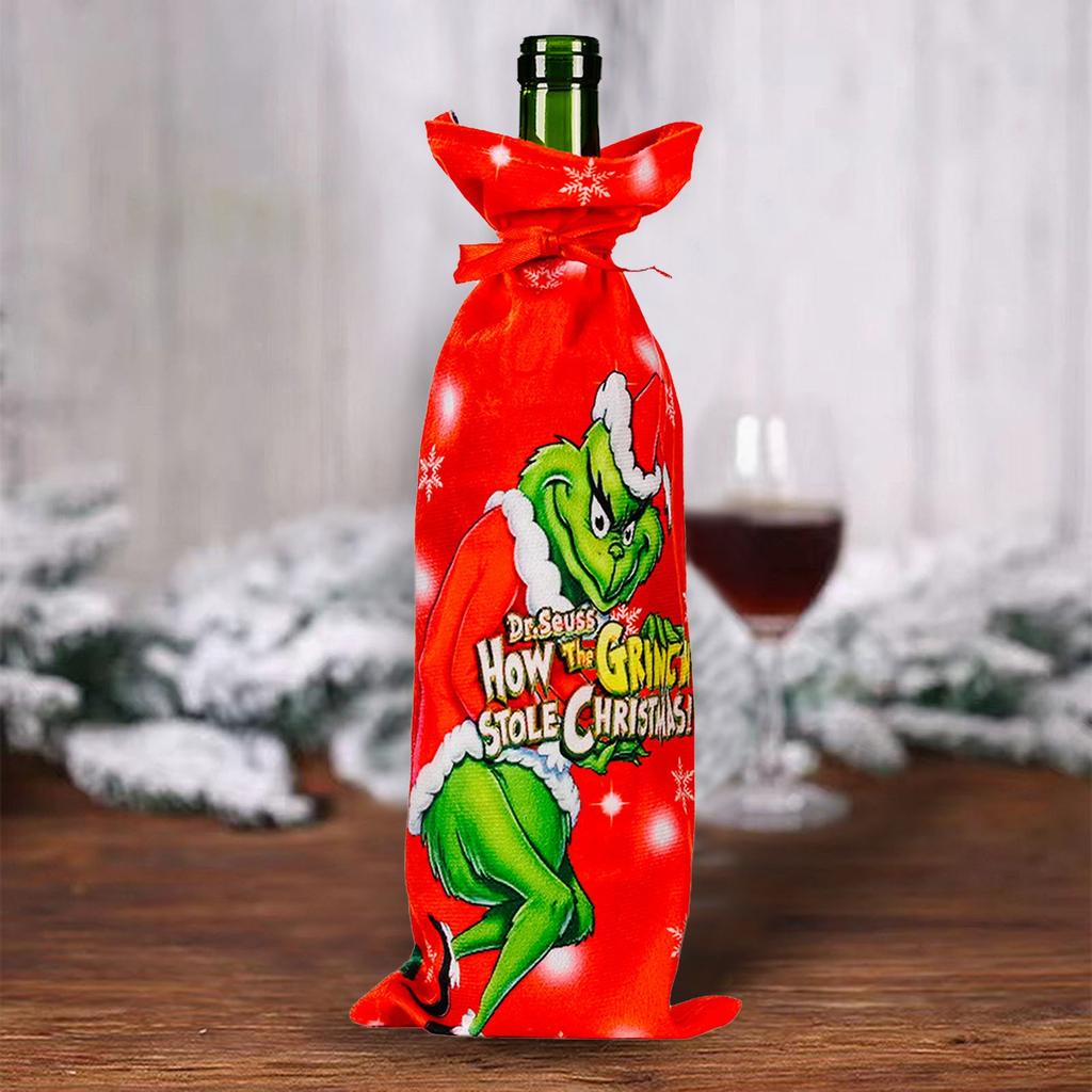 Рождественские украшения Гринчс Набор бутылок Наряды Рождественская бутылка Рождественские декоры Праздничные украшения для дома