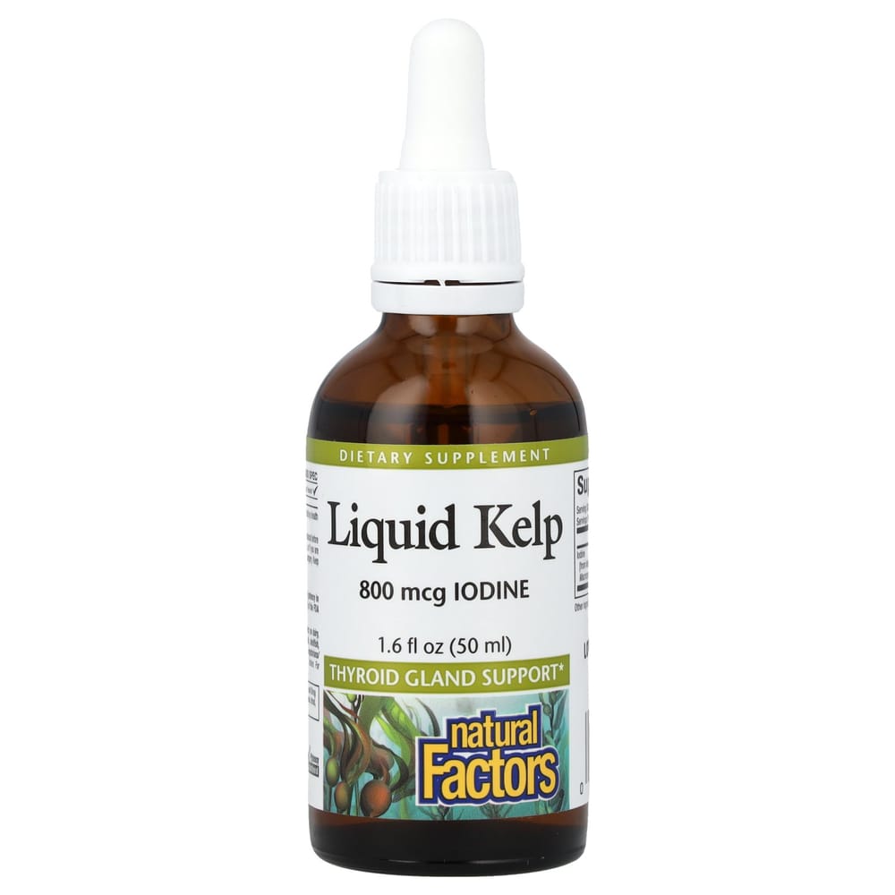 Natural Factors Liquid Kelp 800mcg 50ml (1.6 fl oz)