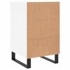Nightstand White 40x40x66 cm Particleboard
