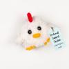 Cute Positive Knitting Chicken Doll Handmade Plush Animal Figures  for Friends Kids