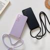 Силиконовый чехол с ремешком на шею для Samsung Galaxy S26 S25 S24 S23 S22 Ultra S21 Plus S20 FE A55 A56 A36 A17