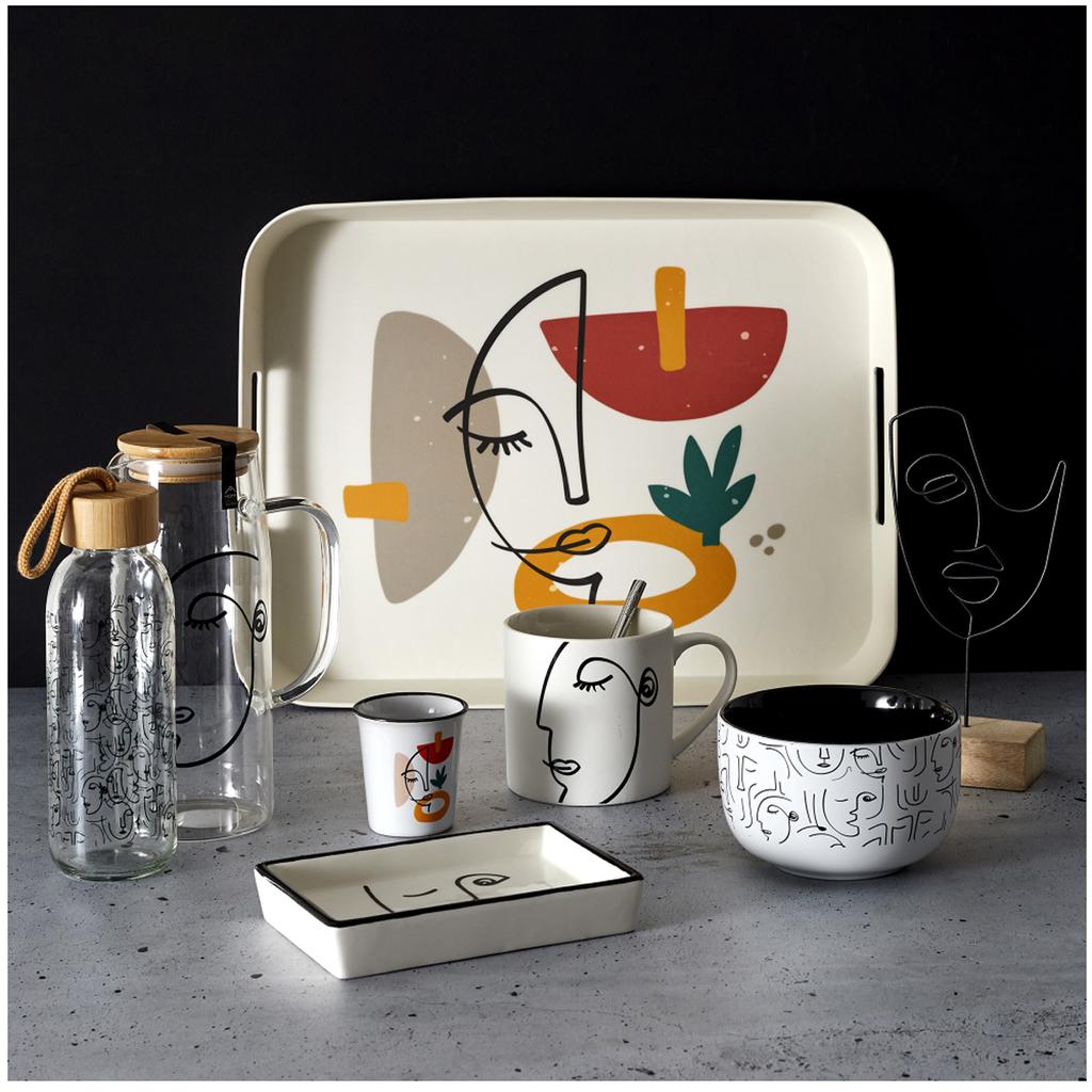 Les Trésors De Lily [A1735] - Фарфоровая чашка для эспрессо 'Arty', белая, разноцветная - 7x6 см (7 кл)