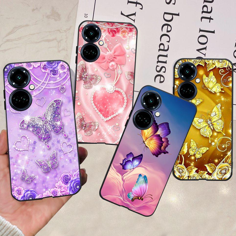 Для Tecno Camon 19 / 19 Pro 4G 5G / 19 Neo Задняя крышка Мультяшный Крутой стиль Животные Девочковый Мягкий ТПУ Силикон Чехол для телефона Матовый Coque