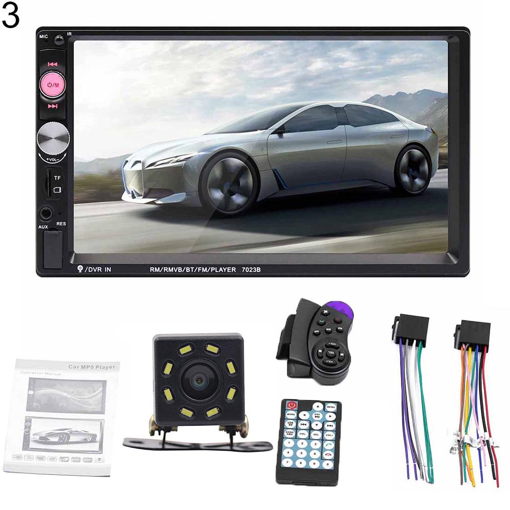 7023B 7-дюймовый Bluetooth-радио, аудио, 2Din, автомобильный видеоMP5-плеер с камерой заднего вида Электронное Королевство