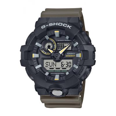 [Casio] Часы G-ShockДвухцветная серия утилитарных цветов GA-710TU-1A3JF Мужские оливково-зеленые