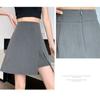 Элегантная костюмная юбка с разрезом, женские шорты с высокой талией, юбка