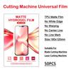 50PCS HD Matte Seamless Flexible Hydrogel Film Straight Curved Screen Protector Cut Machine Mobile Phone Screen Protective Film 1
