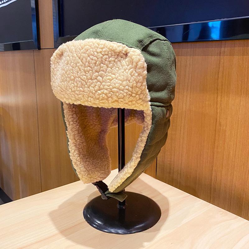 Шапка женская зимняя для велоспорта, электромобиля, ветрозащитная и теплая хлопковая шапка мужская утолщенная с защитой ушей