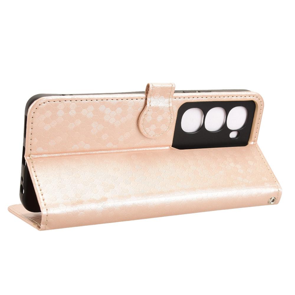 For itel City 100 4G Wallet Case Dot Pattern Imprint PU Leather Phone Cover with Wrist Strap