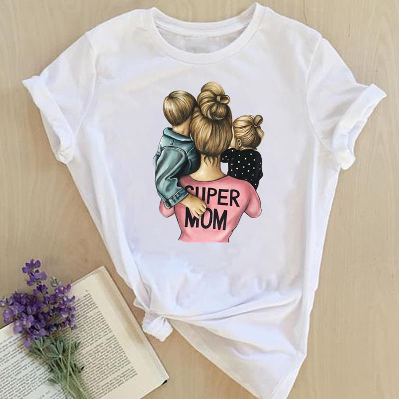 Футболка с принтом, женская одежда, акварель, любовь, мама, тренд, мама, 90-е годы, милая летняя женская футболка, повседневная женская футболка с коротким рукавом, модная футболка с рисунком