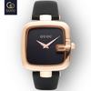 GUOU Top Brand Women's Watches Square Fashion zegarek damski Luxury Ladies Bracelet For Women Genuine Leather Strap Clocks Saati