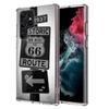 America Route 66 Capa Phone Case For Samsung S26 Ultra S25 Edge Galaxy S23 S21 S20 S24 FE S22 S10 Plus Cover Clear TPU Shell Coq