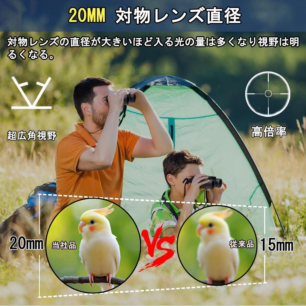 Xunbida Binoculars for Live Opera Glasses High Light 20mm Reduces Motion Adjustable Adjustable Interpupillary Field of Water Suitable for for Live