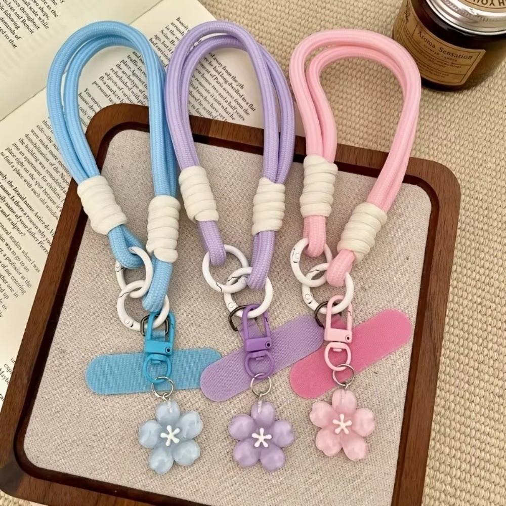 Detachable Phone Lanyard Strap Adjustable Phone Strap With Patch Phone Hanging Chain Women Girls