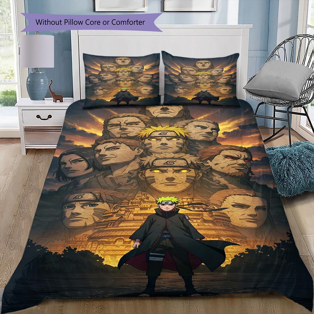 Мультяшный Узор Комплект Постельного Белья Одеяло Пододеяльник Наволочка Домашний Декор Подарок на День Рождения (1 пододеяльник + 2 наволочки, без наполнителя)