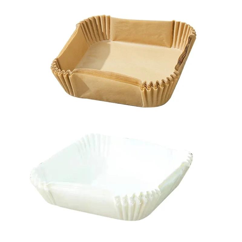 50 шт. одноразовые бумажные подкладки для фритюрницы антипригарный коврик аксессуары для фритюрницы подкладка для фритюрницы противень духовка кухонные принадлежности для выпечки