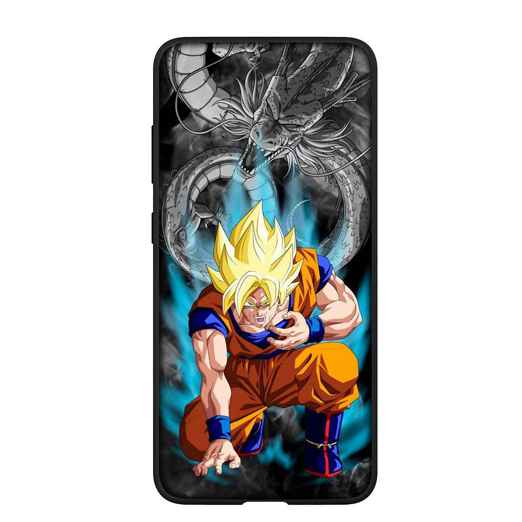 Чехол для телефона Samsung Galaxy S23 S24 iPhone 16 15 14 Xiaomi Redmi Note 13 12 11 Plus 9 Pro Max X XR OPPO Huawei Обои Dragon Ball Goku DragonBall