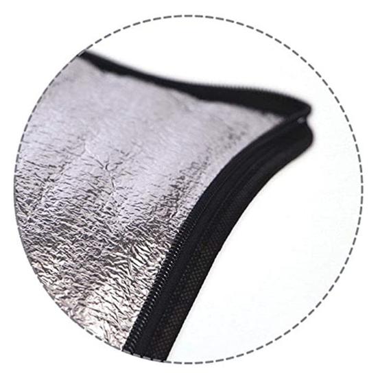 Сумка-холодильник Складная Большой вместимости Водонепроницаемая Осенний пикник Алюминиевая фольга Мешочек для хранения еды и фруктов для ежедневного использования