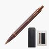Parker IM Monochrome Burgundy BGT Ballpoint Medium with Pencil Gift Box Officially 2190489 V1d Pen, Nib, Oil-Based, Case, Set, Imported,