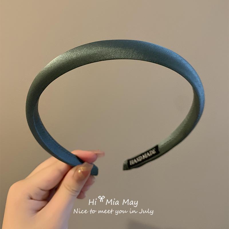 French Red Satin Headband 2025: Stylish Travel Face-Washing Hair Accessory