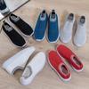 New Style Breathable Mesh Sneakers Women Summer Slip On Soft Bottom Running Shoes Woman Plus Size 43 Elastic Knit Casual Flats
