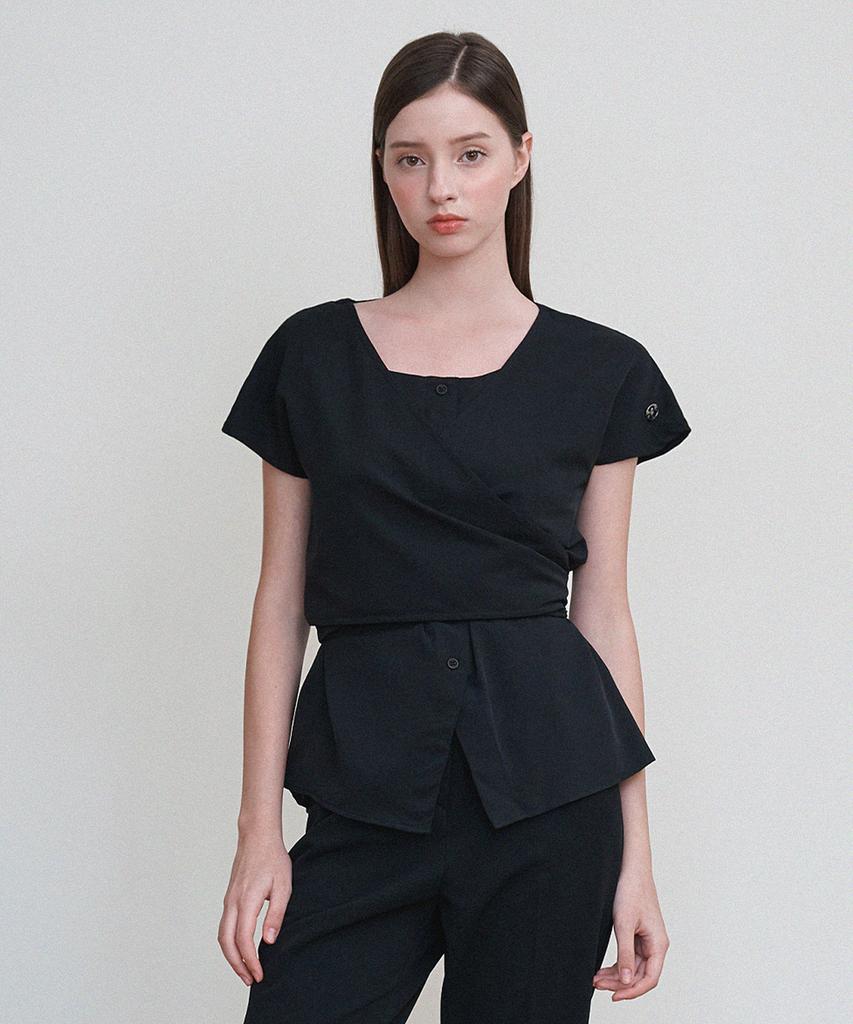 MICANE Eleanor Cap Sleeve Blouse
