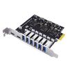 PCIE 1 - USB 3.2 карта пансиона 5 Гбит/с Gen1 8 портов Type C адаптер 6 Type-A + 2x Type-C r конвертер