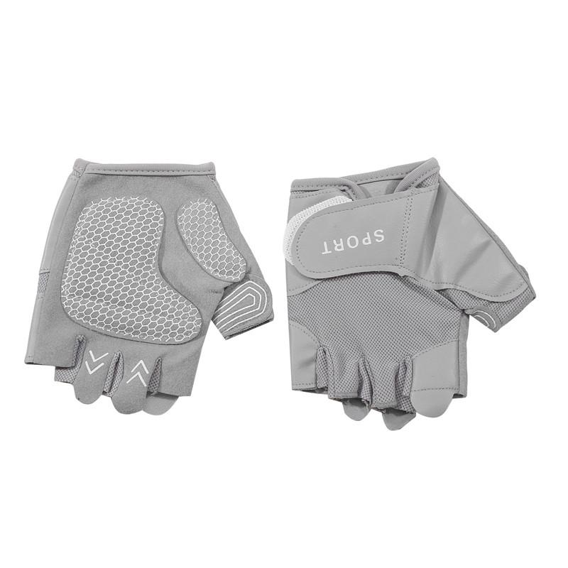Женские спортивные нескользящие перчатки для тренировок летние солнцезащитные износостойкие перчатки для фитнеса с полупальцами