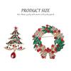2 Christmas decorative brooches with pins