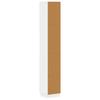 Bathroom Cabinet with Open Shelf HOORN White 30 x 31 x 187 cm