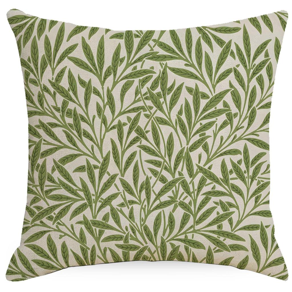 1 шт. 45 см Ретро Цветочный Растительный Принт Наволочка Винтажная Декоративная Наволочка для Дивана Кровати Домашнего Декора Наволочка