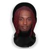 New 3D Printed Kanye Mask Elastic Mesh Full Face Mask Cosplay Headwear For Men Women  Party Simulation Fashion Hat Headgear