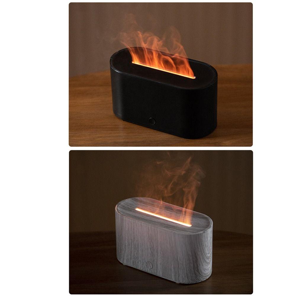 Colorful Light Essential Oil Aroma Diffuser 130ml Capacity Flame Aromatherapy Machine  Bedroom Use