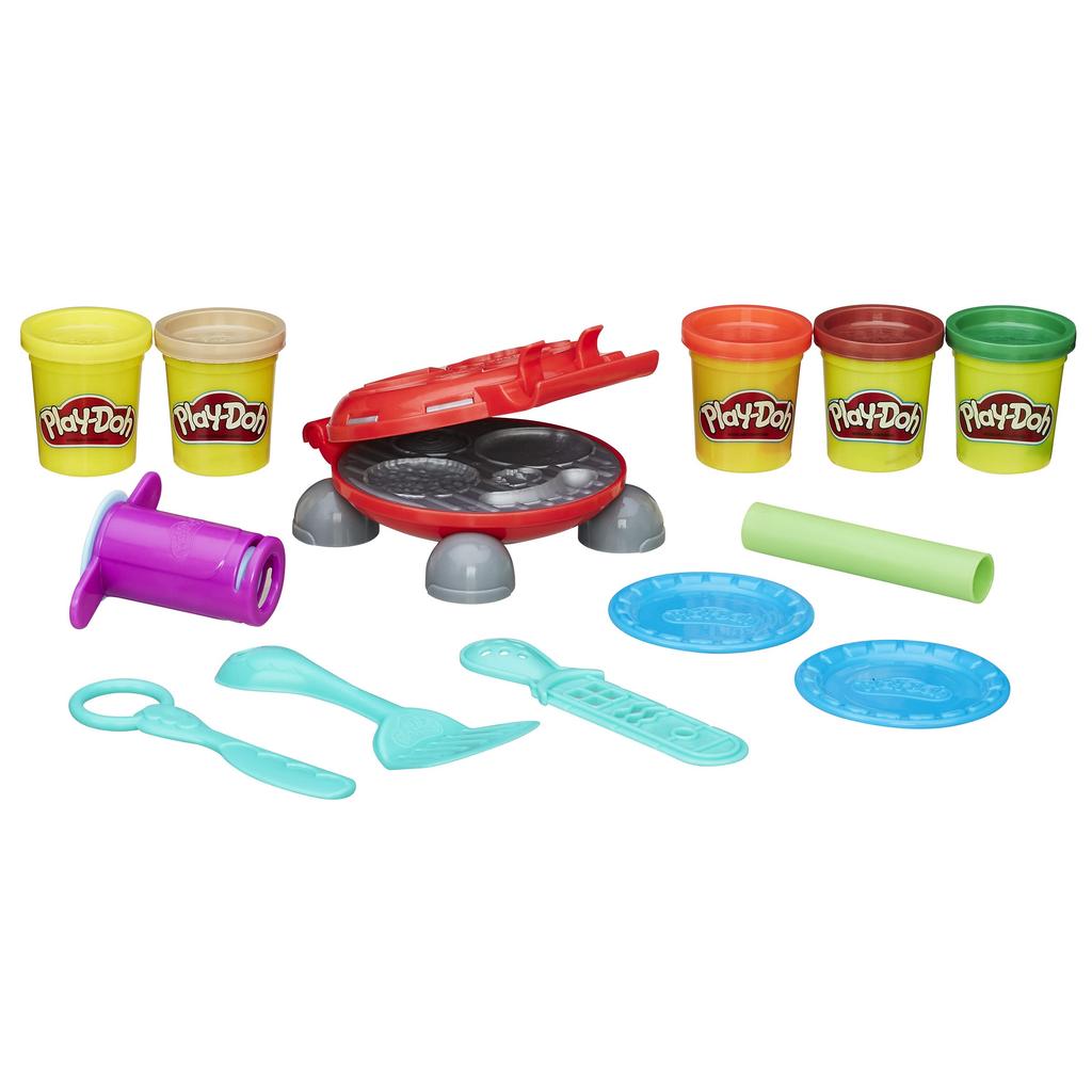Hasbro Kitchen Series Бургер Барбекю Komuginendo B5521 Оригинальный продукт Play-Doh