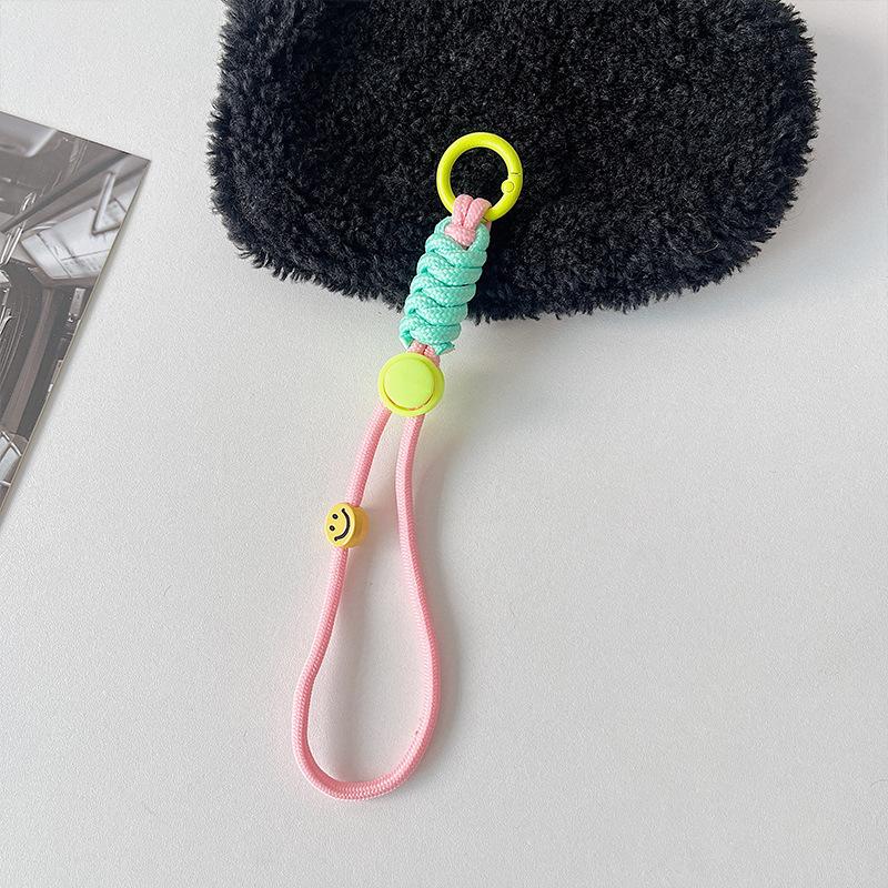 Fashion Keyring Creative Braided Lanyard Keychain For Phone Case Women Anti Lost Knot Rope Strap Car Key Chains Diy Accessories
