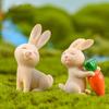 7шт милый кролик фигурка животного ремесла DIY миниатюрные украшения бонсай
